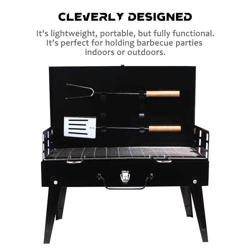 Briefcase Folding BBQ Grill, Outdoor Stainless Steel BBQ Grill, Travel Picnic Camping Grill, Patio Barbecue Charcoal Grill, Garden Outdoor Travel Picnic Folding Charcoal Grill, Compact Foldable Grill Briefcase Folding BBQ Grill, Outdoor Stainless Steel BBQ Grill, Travel Picnic Camping Grill, Patio Barbecue Charcoal Grill, Garden Outdoor Travel Picnic Folding Charcoal Grill, Compact Foldable Grill